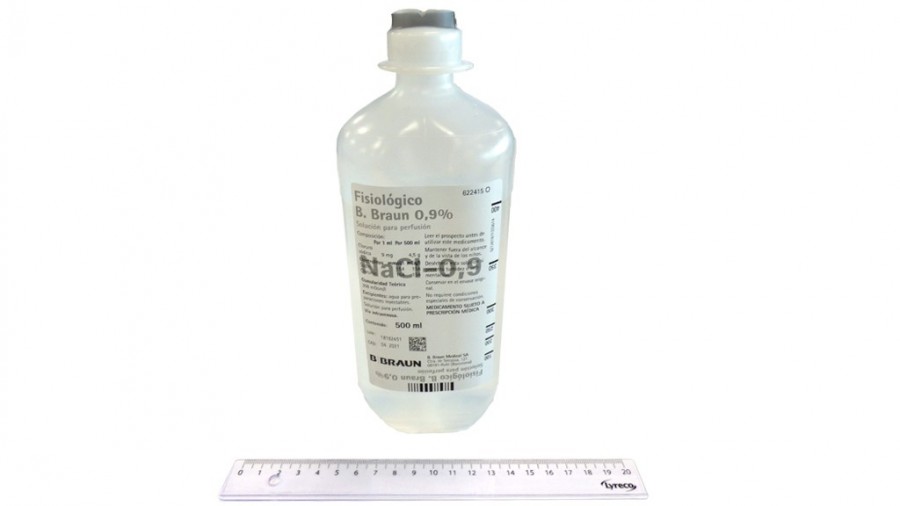 FISIOLOGICO B. BRAUN 0,9% SOLUCION PARA PERFUSION , 1 frasco de 250 ml fotografía de la forma farmacéutica.