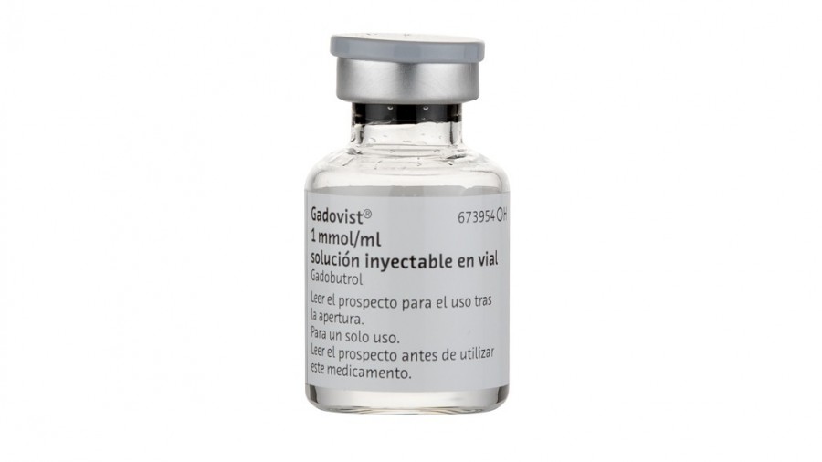 GADOVIST 1 mmol/ml SOLUCION INYECTABLE EN VIAL , 1 vial de 15 ml fotografía de la forma farmacéutica.