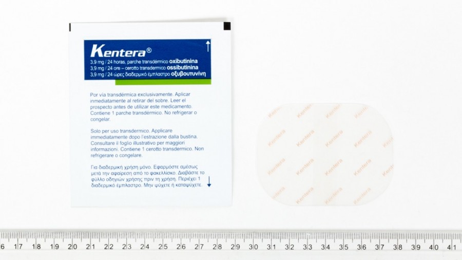 KENTERA 3,9 mg/24 HORAS, PARCHE TRANSDERMICO, 8 parches fotografía de la forma farmacéutica.
