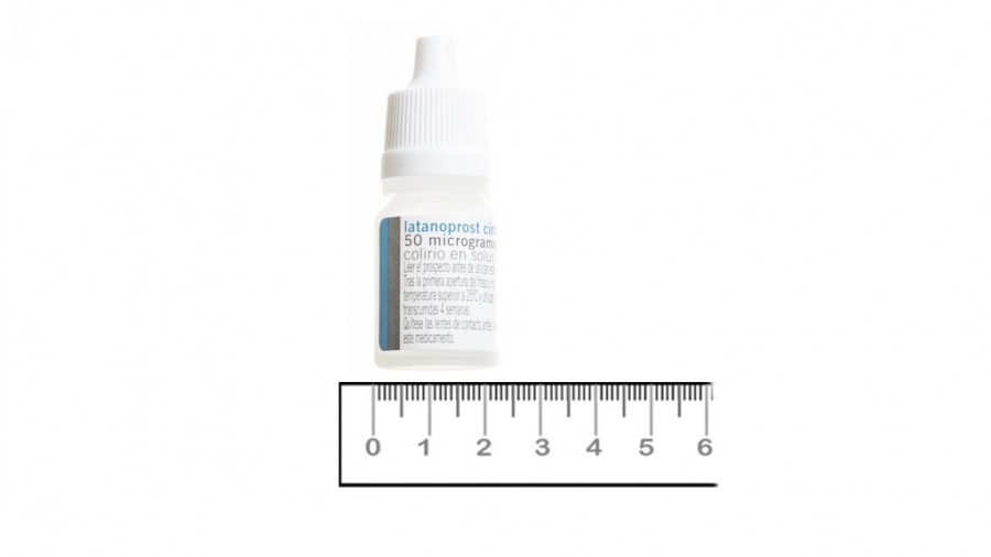 LATANOPROST CINFA 50 microgramos/ml COLIRIO EN SOLUCION , 1 frasco de 2,5 ml fotografía de la forma farmacéutica.