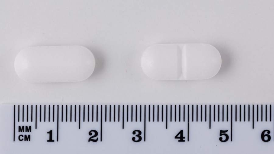 PARACETAMOL SANDOZ 650 mg COMPRIMIDOS EFG , 20 comprimidos fotografía de la forma farmacéutica.