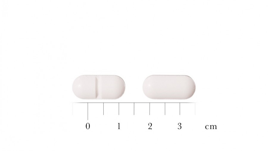 PARACETAMOL STADA 650 mg COMPRIMIDOS EFG, 40 comprimidos fotografía de la forma farmacéutica.