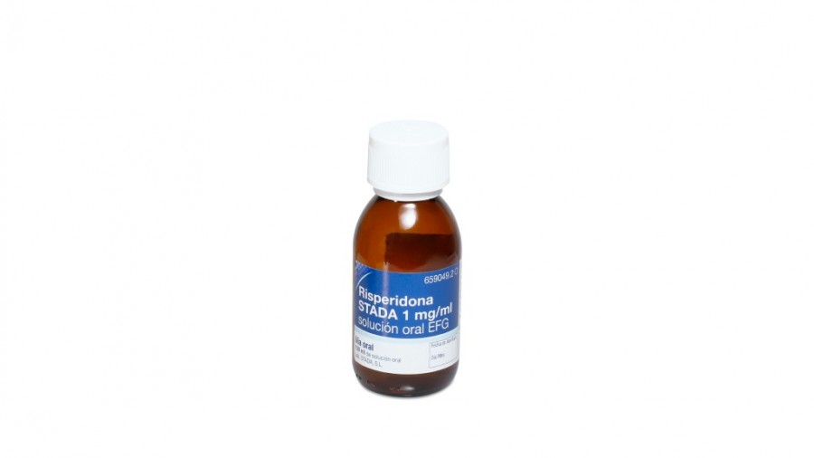RISPERIDONA STADA 1 mg/ml SOLUCION ORAL EFG, 1 frasco de 100 ml fotografía de la forma farmacéutica.