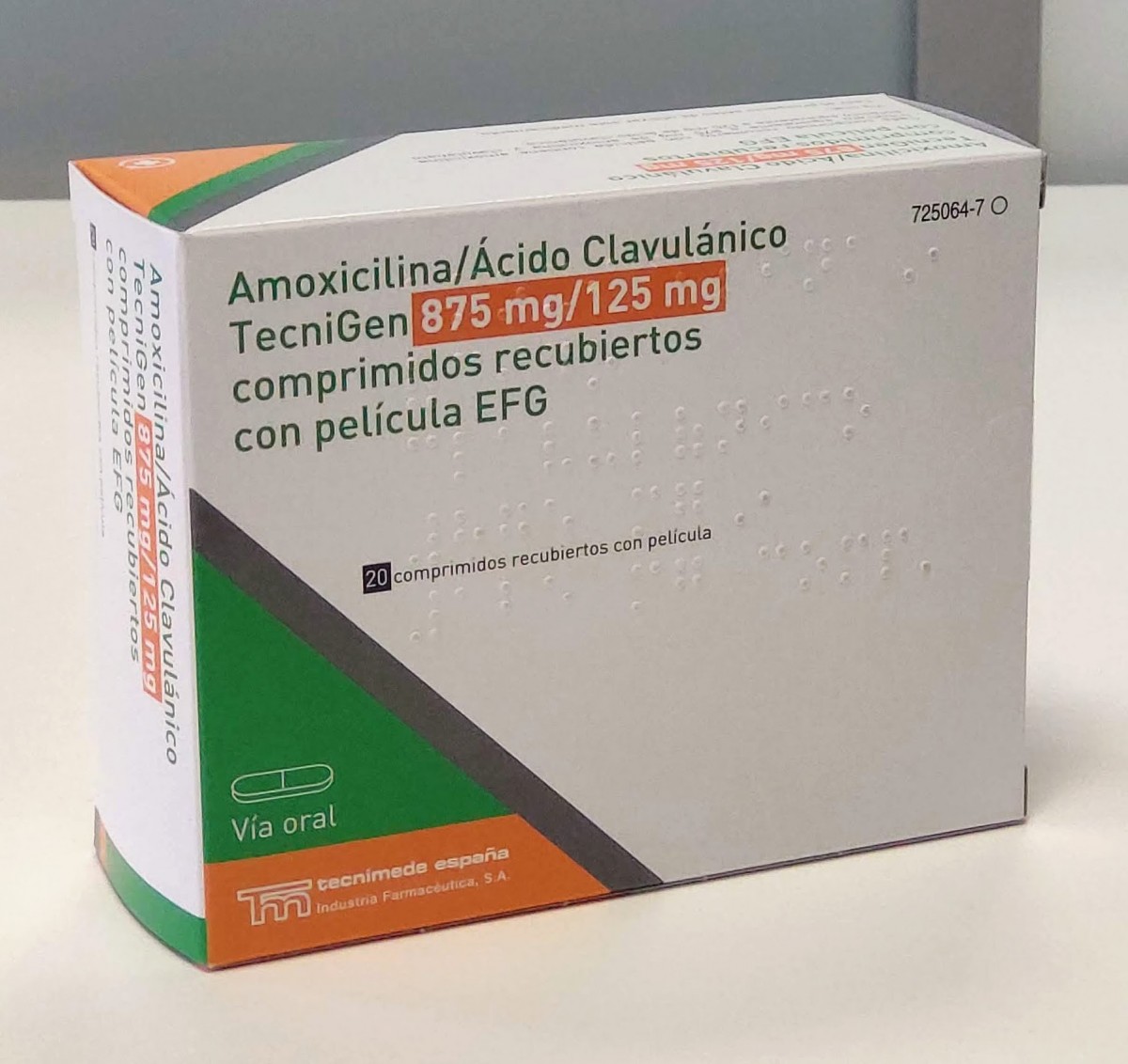 AMOXICILINA ACIDO CLAVULANICO TECNIGEN 875 MG 125 MG COMPRIMIDOS 