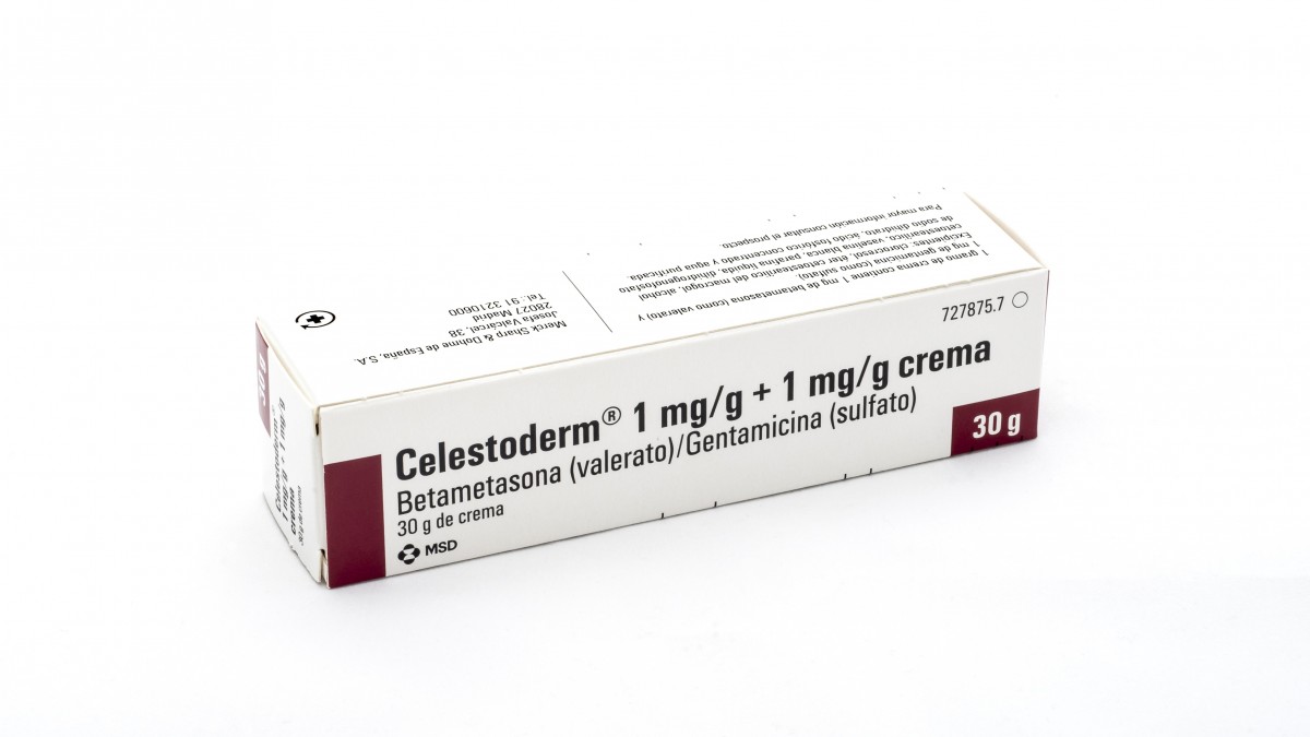 CELESTODERM 1 mg/g + 1 mg/g  CREMA , 1 tubo de 30 g fotografía del envase.