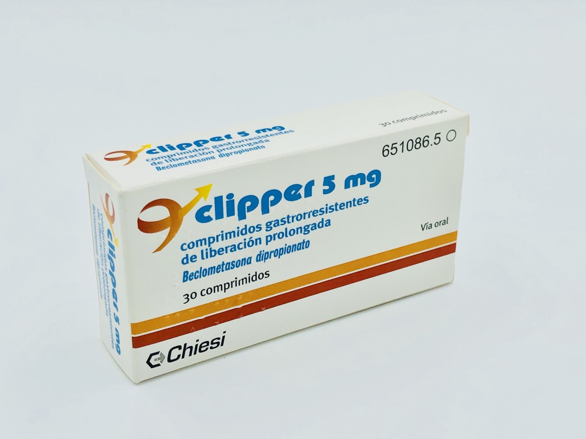 CLIPPER 5 mg COMPRIMIDOS GASTRORRESISTENTES DE LIBERACION PROLONGADA, 30 comprimidos fotografía del envase.
