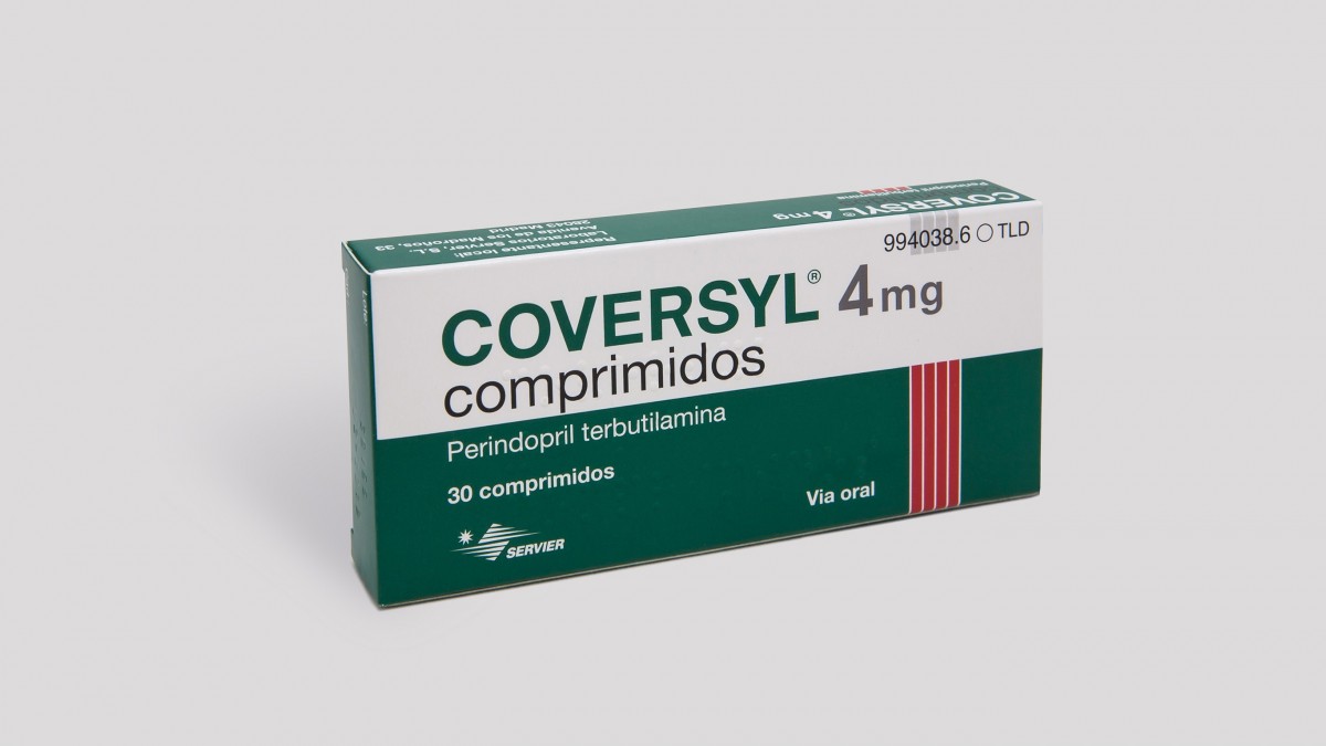 COVERSYL 4 mg COMPRIMIDOS , 30 comprimidos fotografía del envase.