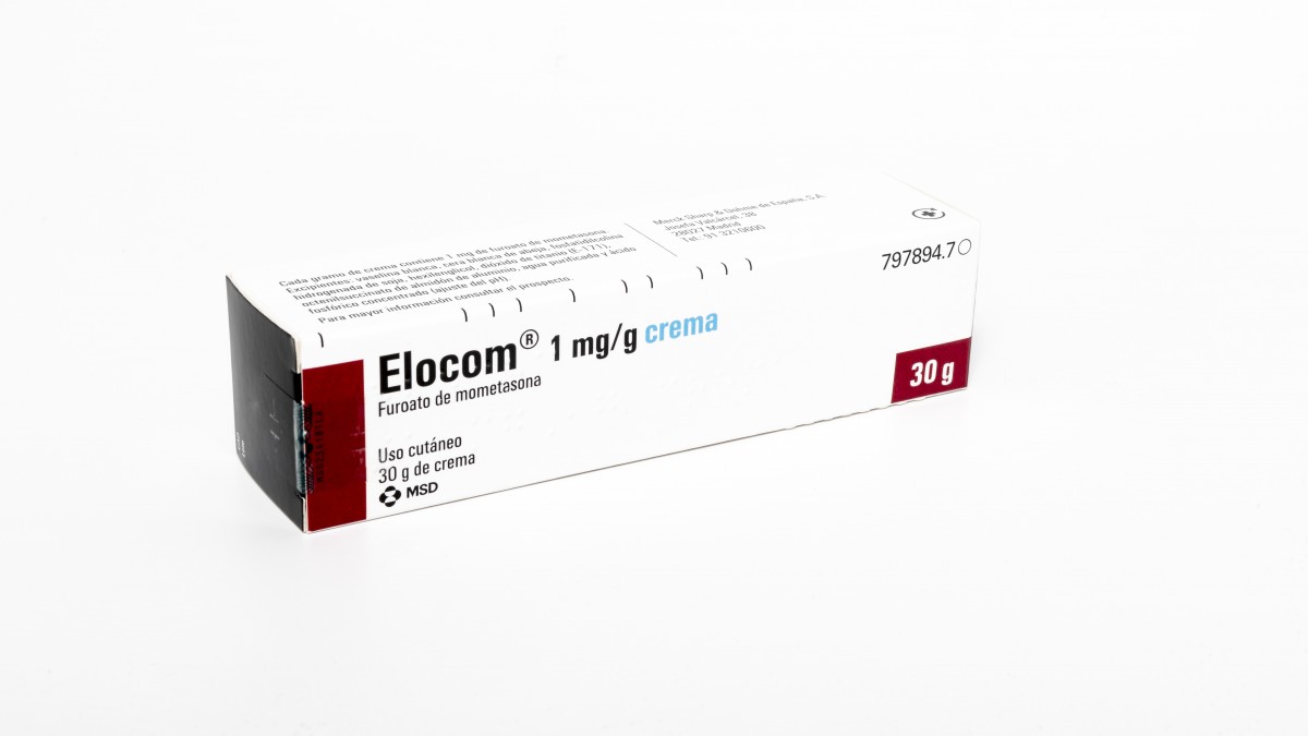 ELOCOM 1 MG/G CREMA , 1 tubo de 30 g fotografía del envase.