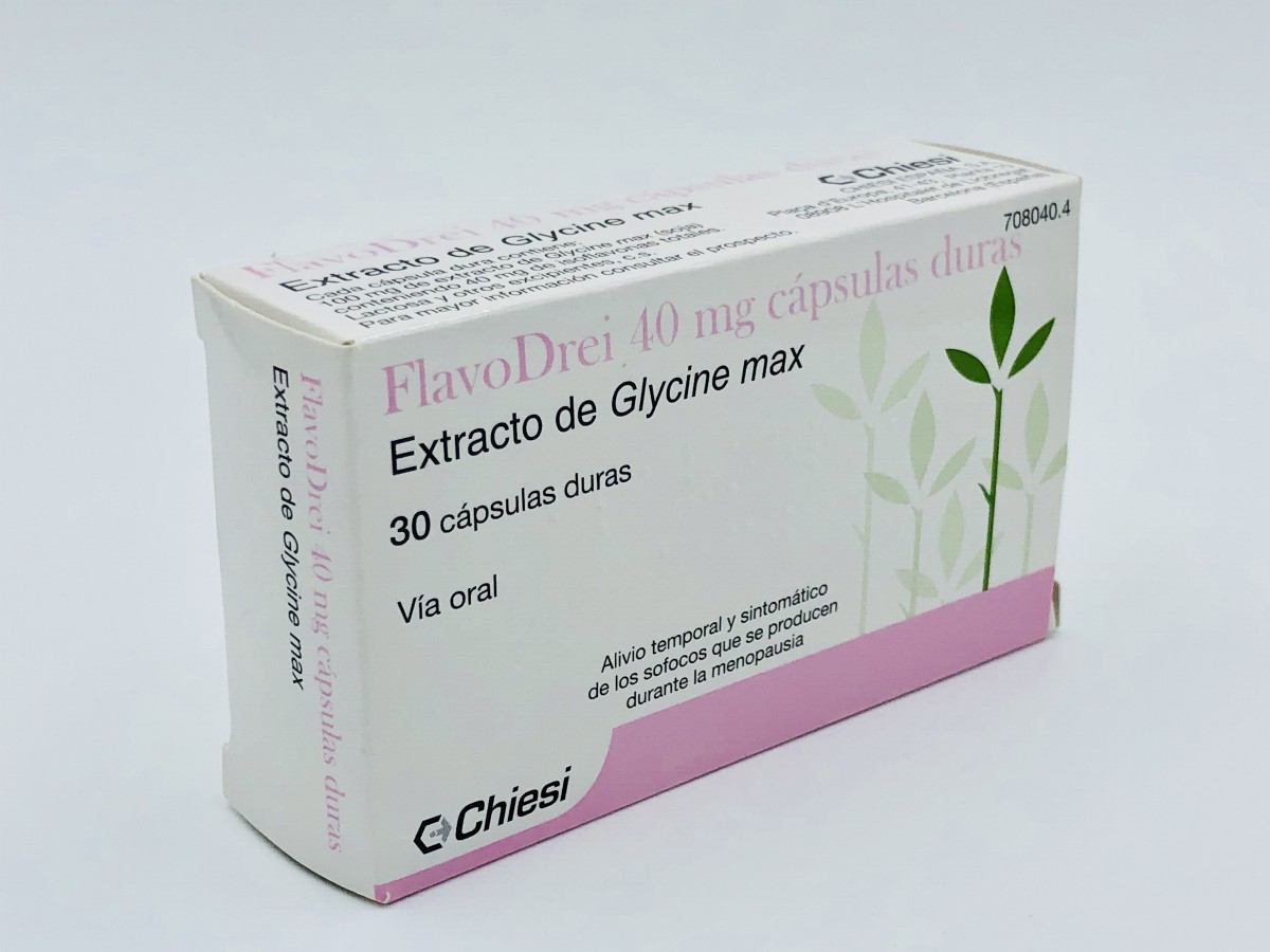 FLAVODREI 40 mg CAPSULAS DURAS, 30 cápsulas fotografía del envase.