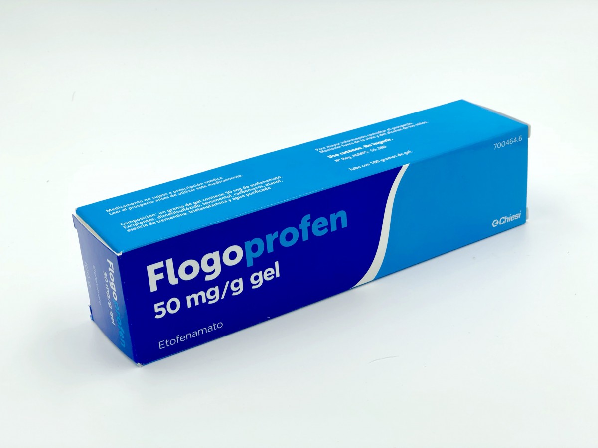 FLOGOPROFEN  50 mg/g Gel , 1 tubo de 100 g fotografía del envase.