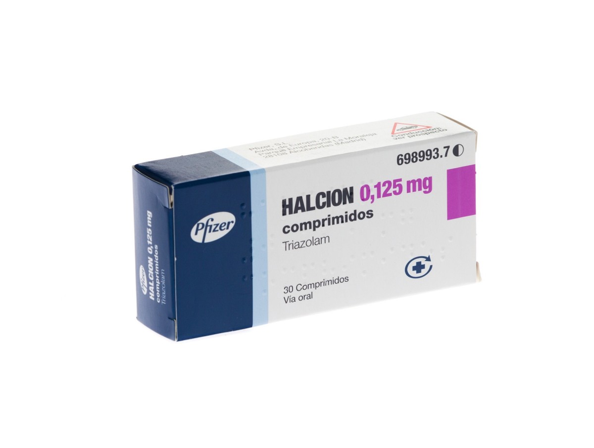 HALCION 0,125 mg COMPRIMIDOS , 30 comprimidos fotografía del envase.