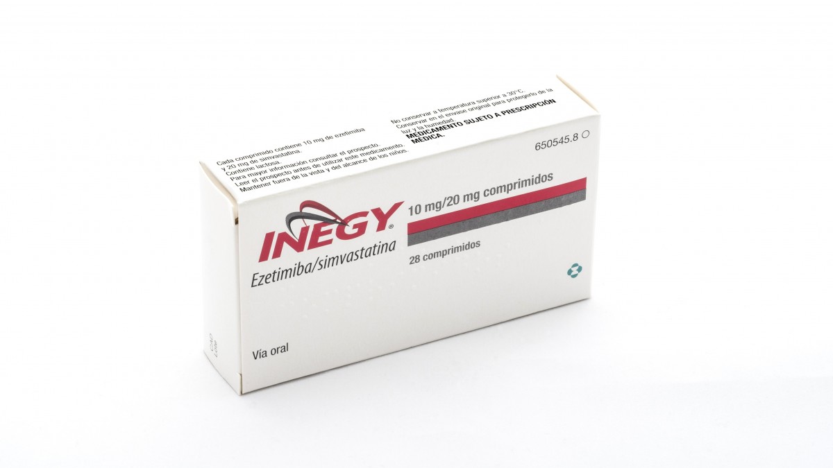 INEGY 10 mg/20 mg COMPRIMIDOS , 28 comprimidos fotografía del envase.