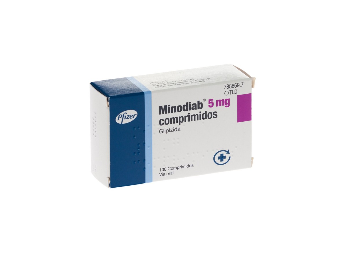 MINODIAB 5 mg COMPRIMIDOS , 30 comprimidos fotografía del envase.