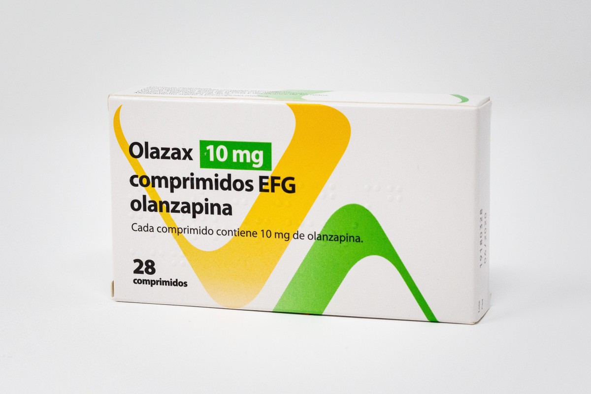 OLAZAX 10 MG COMPRIMIDOS EFG, 56 comprimidos fotografía del envase.