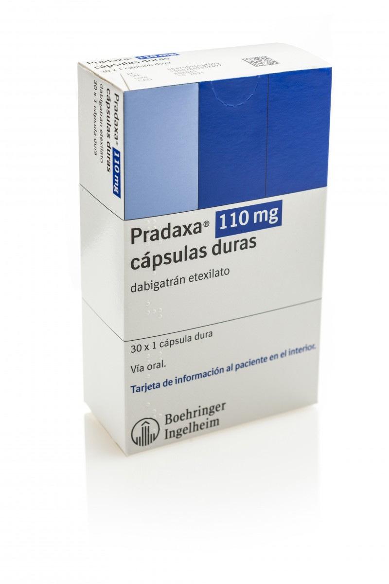 PRADAXA 110 mg CAPSULAS DURAS, 30 cápsulas fotografía del envase.