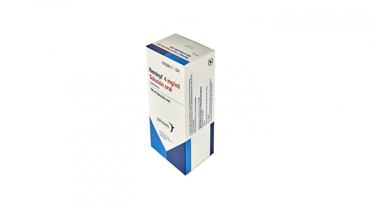 REMINYL 4 mg/ml SOLUCION ORAL , 1 frasco de 100 ml fotografía del envase.