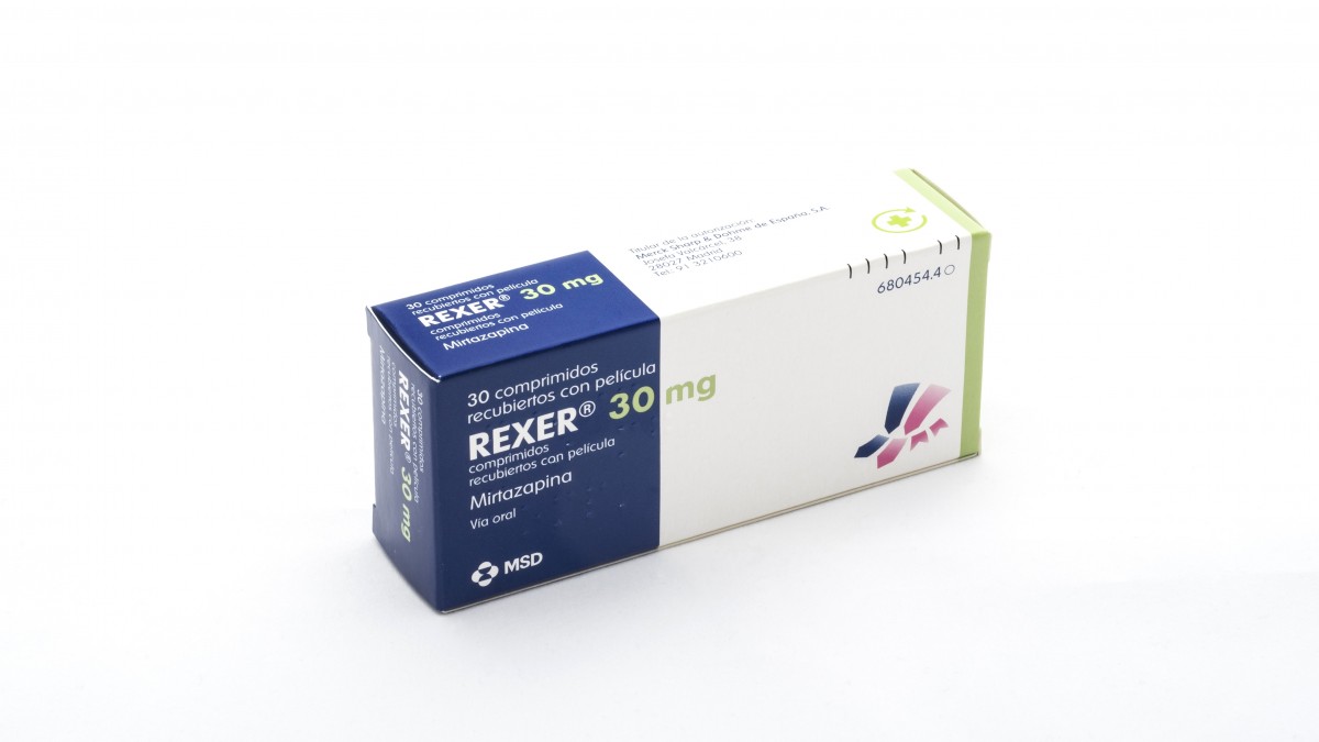 REXER 30 mg COMPRIMIDOS RECUBIERTOS CON PELICULA, 500 comprimidos fotografía del envase.