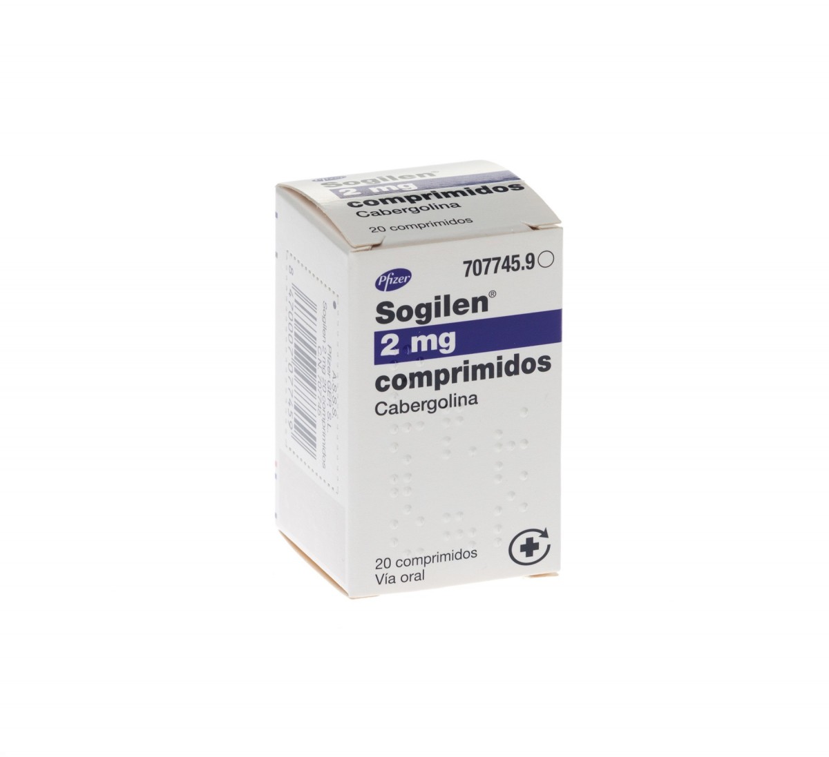 SOGILEN  2 mg COMPRIMIDOS , 20 comprimidos fotografía del envase.