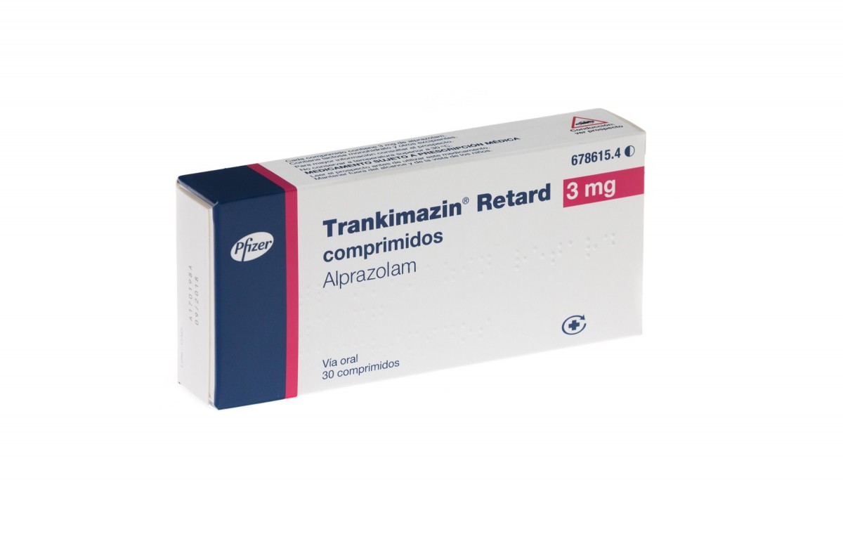 TRANKIMAZIN RETARD 3 mg COMPRIMIDOS, 30 comprimidos fotografía del envase.