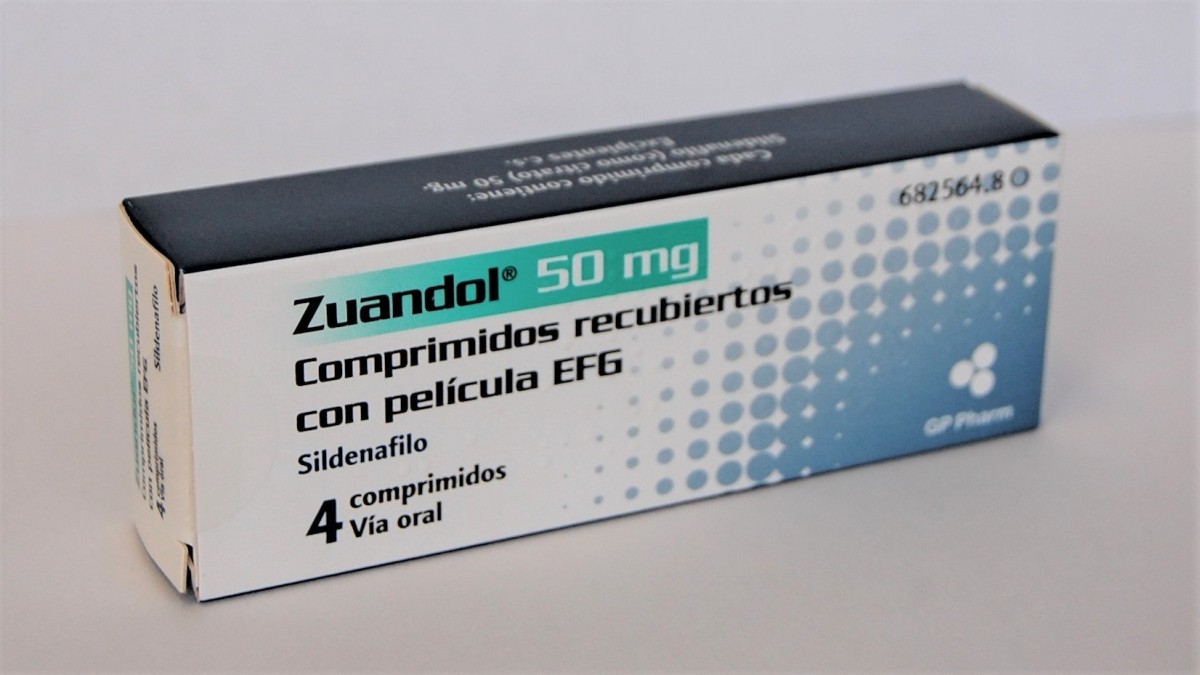 ZUANDOL 50 mg COMPRIMIDOS RECUBIERTOS CON PELICULA EFG, 1 comprimido fotografía del envase.