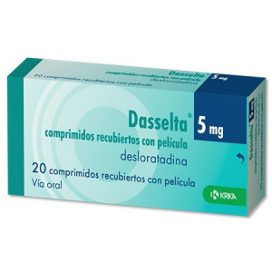 Dasselta 5 mg comprimidos recubiertos con pelicula EFG, 20 comprimidos fotografía del envase.