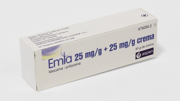 EMLA 25 mg/g + 25 mg/g CREMA , 1 tubo de 30 g. Precio: 10.02€.