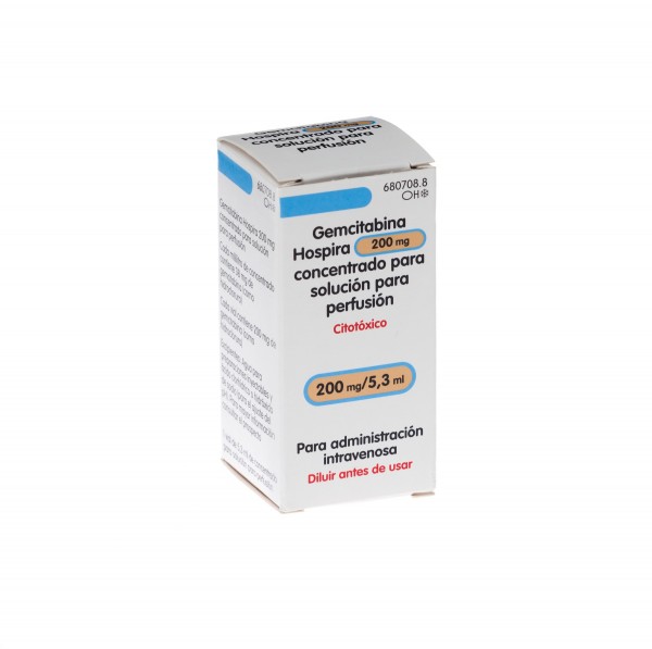 GEMCITABINA HOSPIRA 200 Mg CONCENTRADO PARA SOLUCION PARA PERFUSION , 1 ...