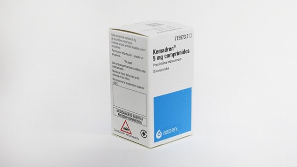 KEMADREN  5 mg COMPRIMIDOS , 25 comprimidos fotografía del envase.
