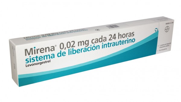 MIRENA 0,02 mg CADA 24 HORAS SISTEMA DE LIBERACI\u00d3N INTRAUTERINO , 1 ...