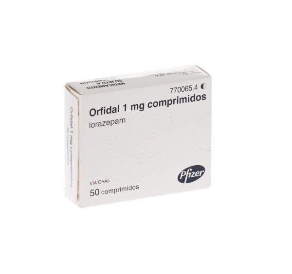 ORFIDAL 1 mg COMPRIMIDOS, 50 comprimidos. Precio: 1.72€. VÍA ORAL.