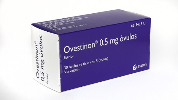 OVESTINON 0,5 mg OVULOS , 30 óvulos fotografía del envase.