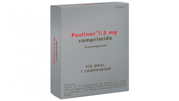 POSTINOR 1,5 mg COMPRIMIDO , 1 comprimido fotografía del envase.