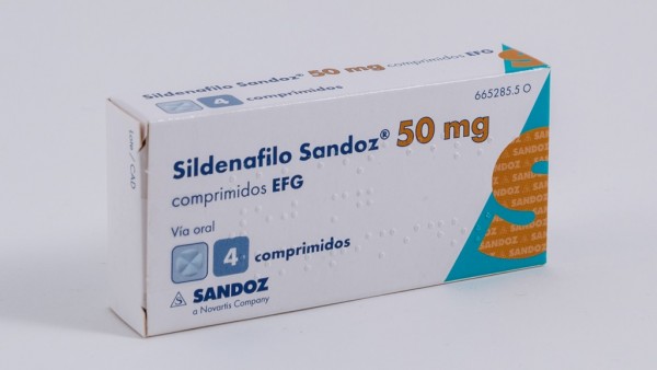 SILDENAFILO SANDOZ 50 mg COMPRIMIDOS EFG, 4 comprimidos. Precio: 25.29\u20ac.