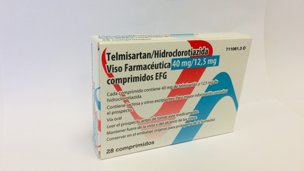 Telmisartanhidroclorotiazida Viso FarmacÉutica 40 Mg125 Mg Comprimidos Efg 28 Comprimidos 