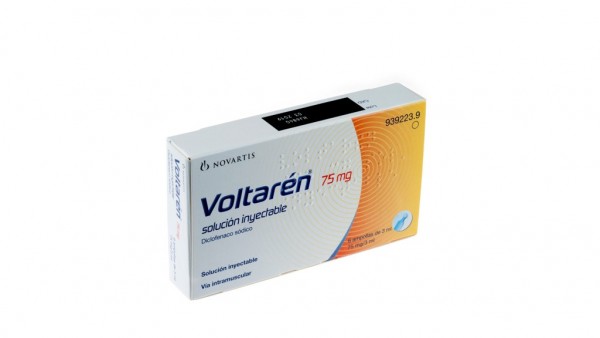 VOLTAREN 75 Mg SOLUCION INYECTABLE , 100 Ampollas De 3 Ml.