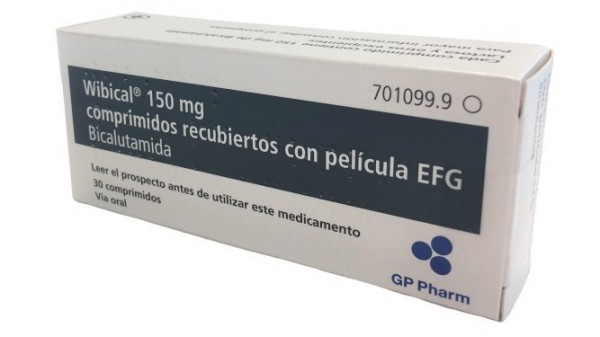 WIBICAL 150 mg COMPRIMIDOS RECUBIERTOS CON PELICULA EFG , 30 comprimidos fotografía del envase.