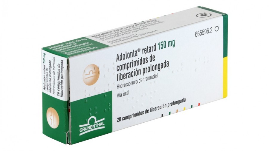 ADOLONTA RETARD 150 mg COMPRIMIDOS DE LIBERACION PROLONGADA, 60 comprimidos fotografía del envase.