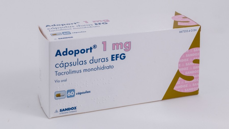 ADOPORT 1 mg CAPSULAS DURAS EFG, 60 cápsulas fotografía del envase.