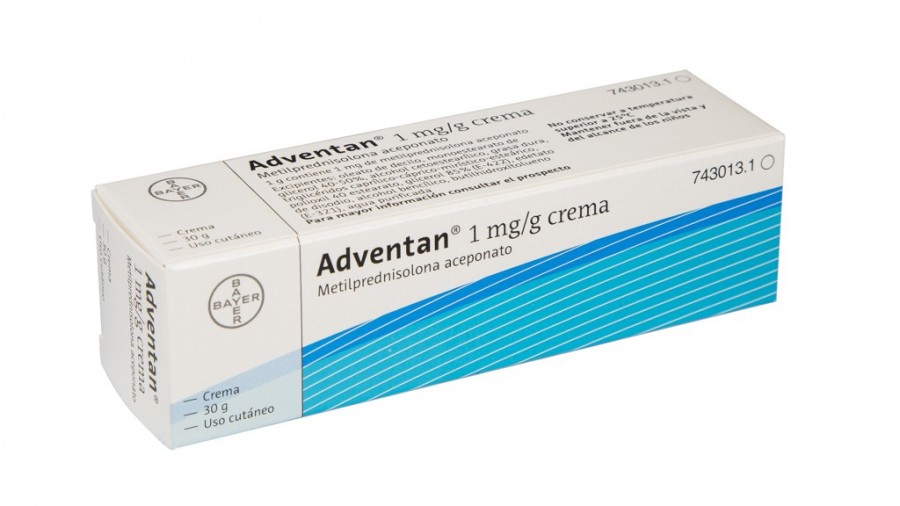 ADVENTAN 1 mg/g CREMA , 1 tubo de 60 g fotografía del envase.