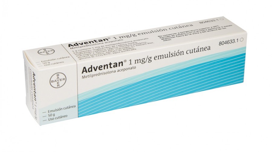 ADVENTAN 1 mg/g EMULSION CUTANEA , 1 tubo de 50 g fotografía del envase.