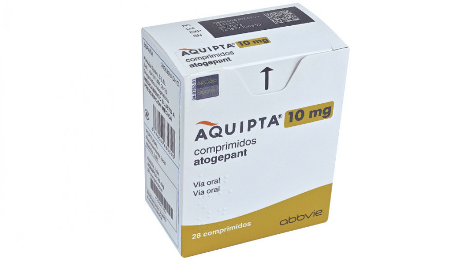 AQUIPTA 10 MG COMPRIMIDOS,  28 comprimidos fotografía del envase.