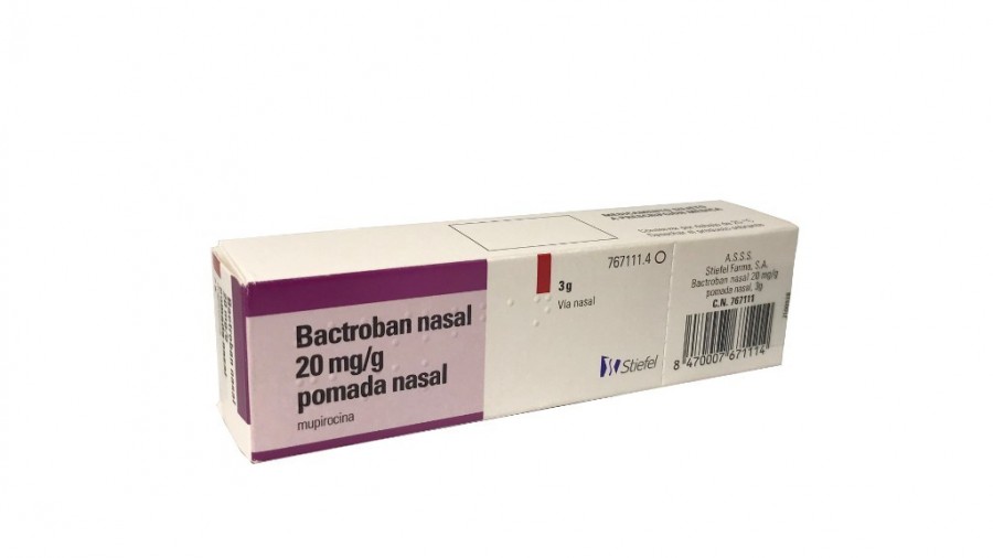 BACTROBAN NASAL 20 mg/g POMADA NASAL , 1 tubo de 3 g fotografía del envase.