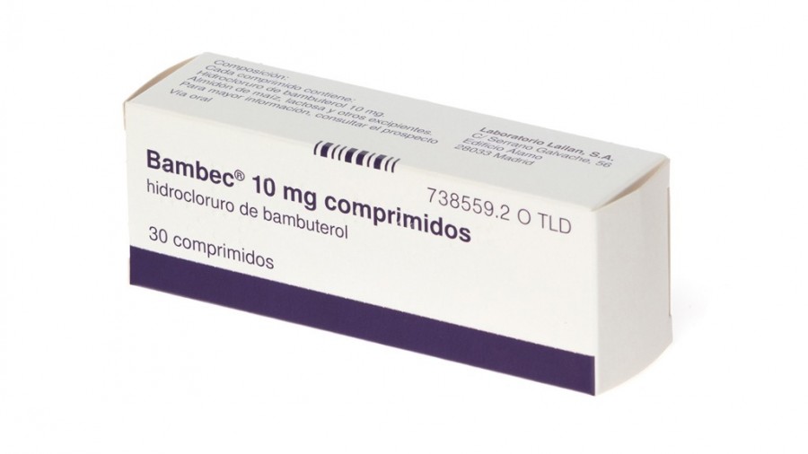 BAMBEC 10 mg COMPRIMIDOS, 30 comprimidos fotografía del envase.