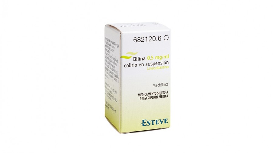 BILINA 0,5 mg/ml COLIRIO EN SUSPENSIÓN, 1 frasco de 4 ml fotografía del envase.