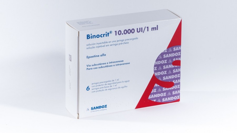 BINOCRIT, 10.000 UI/1 ml, SOLUCION INYECTABLE EN UNA JERINGA PRECARGADA, 6 jeringas precargadas de 1 ml fotografía del envase.