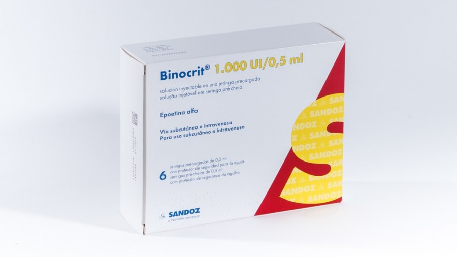BINOCRIT, 1000 UI/0,5 ml, SOLUCION INYECTABLE EN UNA JERINGA PRECARGADA, 6 jeringas precargadas de 0,5 ml fotografía del envase.