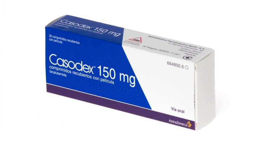 CASODEX 150 mg COMPRIMIDOS RECUBIERTOS CON PELICULA, 30 comprimidos fotografía del envase.