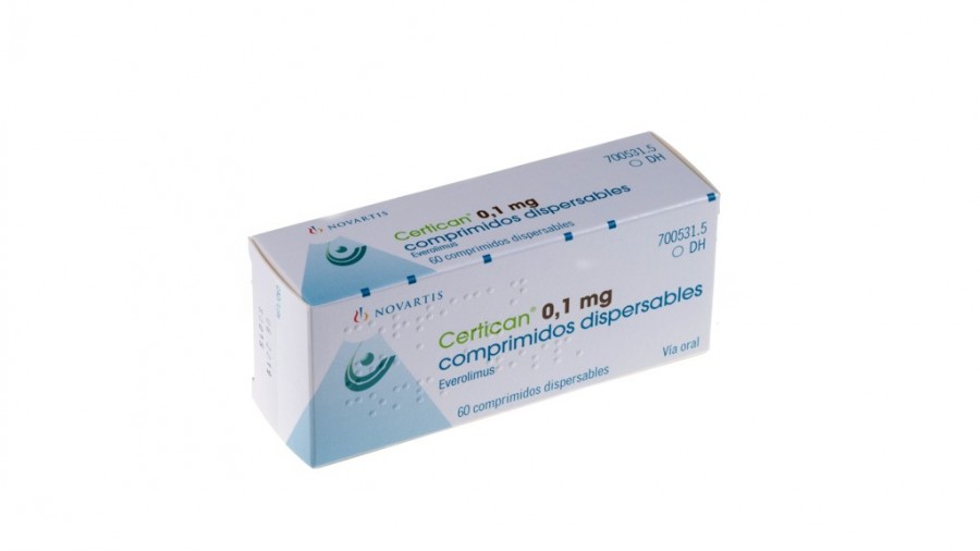 CERTICAN 0,1 mg COMPRIMIDOS DISPERSABLES , 60 comprimidos fotografía del envase.