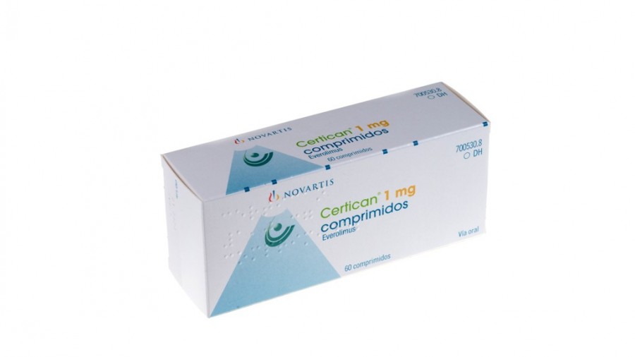 CERTICAN 1 mg COMPRIMIDOS , 60 comprimidos fotografía del envase.