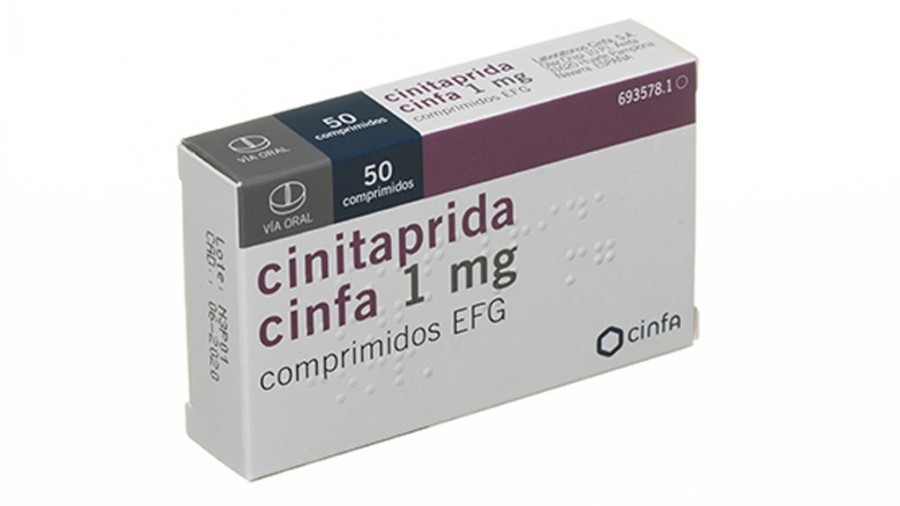 CINITAPRIDA CINFA 1 MG COMPRIMIDOS EFG , 50 comprimidos fotografía del envase.